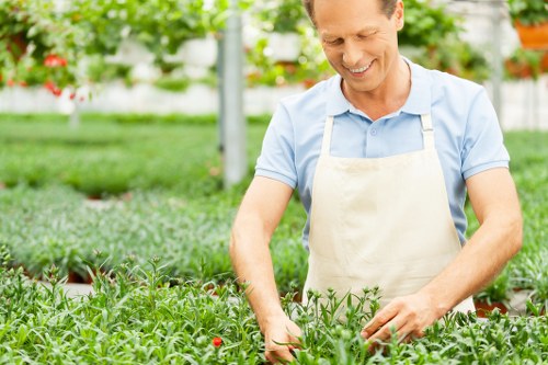 Cubic-yard pricing example for mulch delivery and garden refresh work
